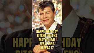 🎸 Happy Heavenly Birthday Ritchie Valens May 13 1941 Feb 3 1959 He Was 17 🎶 🎸 Happy Heavenly Birthday Ritchie Valens May 13 1941 Feb 3 1959 He Was 17 🎶