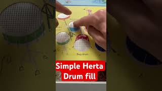 Simple Herta drum fill #drummer #drums #drumcover