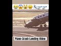 Plane Crash on Runway | Airplane Crash on Airport | Aeroplane Crash Video | Plane Crash Landing