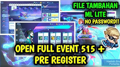 Data Open Full Event Guinevere Patch 515 M World | File Tambahan ML Lite | Data Event Psionic Oracle