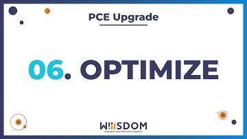 SAP BusinessObjects PCE Migration Cookbook Step 6: Optimize