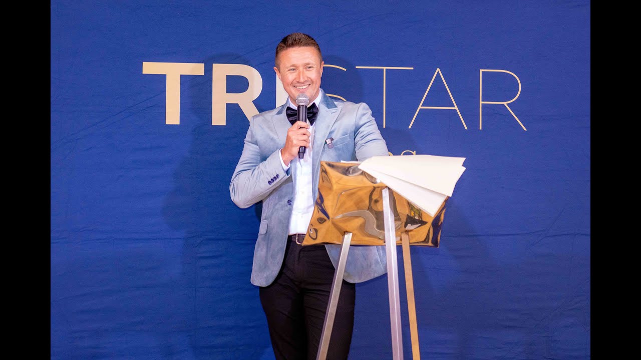 TV Presenter and Live Event Host, Matthew Walker, presents Tristar Awards 2024.