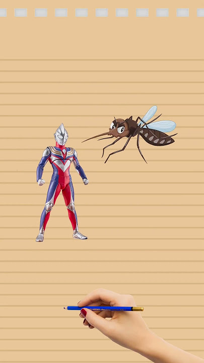 The mosquito sucked Ultraman's blood and turned into a super-sized mosquito. #ultraman #ウルトラマン #奥特曼