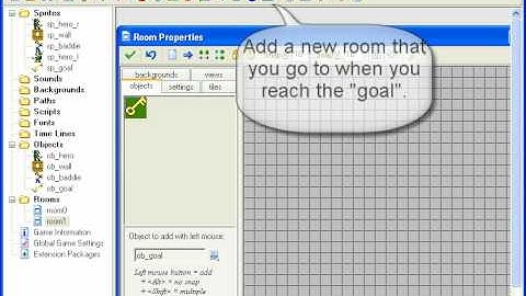 Game Maker 7 Getting Started 5 - Goals and Rooms