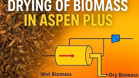 ♻️ Biomass Drying in Convective Dryer 🌿 | #aspen #simulation | Moisture Removal Hot💨 Air Drying