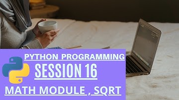 | math module and sqrt function in python - Python Programming |