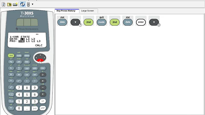 Standard deviation using TI 30XS