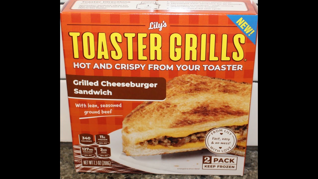 Lily’s Toaster Grills Grilled Cheeseburger Sandwich Review YouTube