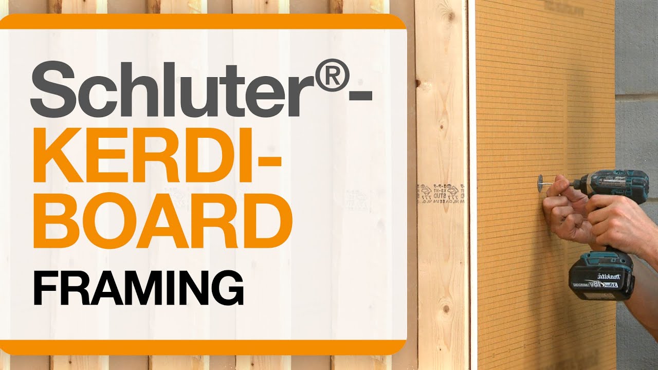Schluter®-KERDI-BOARD over Framing