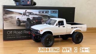 WPL C24-1 распаковка и обзор бюджетного краулера! | Toyota Hilux в масштабе 1:16