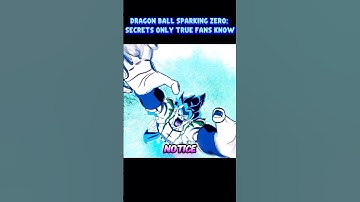 Dragon Ball Sparking Zero: Secrets Only True Fans Know! #crashout #knockout #animegames