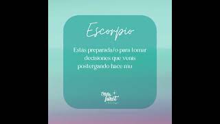 ESCORPIO ♏️. ¿quieres saber cómo estarán tus energías esta primer semana? #MesdePiscis