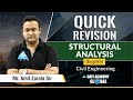 Quick Revision of Structural Analysis | Civil Engineering