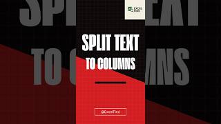 Split Text to Columns Hack #excel #dataanlysis #exceltips #spreadsheetmagic #csv #columnchart