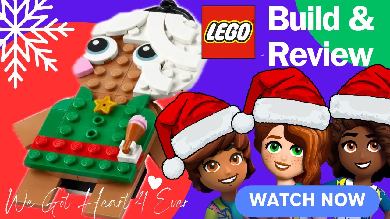 Wow! Lego Christmas Gingerbread people Christmas decorations. Lego set 40642