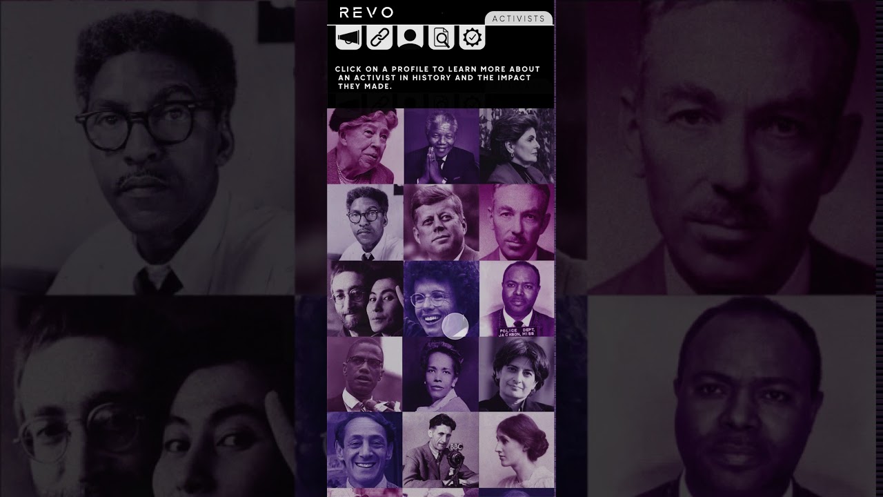 REVO mobile app user interface