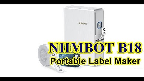 NIIMBOT B18 Portable Label Maker with Black Ribbon Cartridge and White Labels✔️Features highlight!