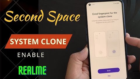 How to enable system clone second space in realme mobile 2023 | create new multiple user