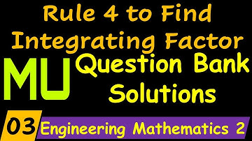 Rule 4 to Find Integrating Factor Equations Reducible to Exact | First Order Differential Equation