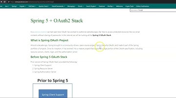 Spring 5 + OAuth2 Stack Tutorial