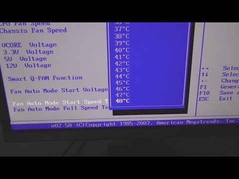 How to Reduce CPU cooler noise using Smart Q-Fan in BIOS (Motherboard: Asus M2V-MX SE)