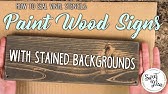 How To Paint Words on Wood - YouTube