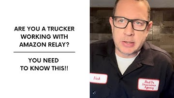 Are you a trucker working with Amazon Relay?  You need to watch this!