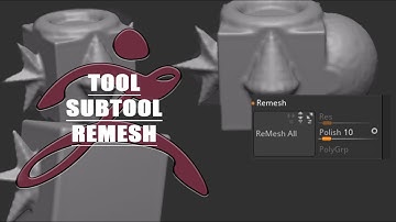 【ZBrush 2022】【memo】tool:subtool|remesh