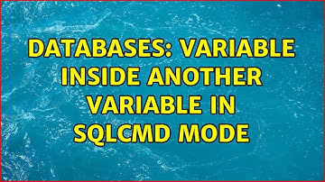 Databases: Variable inside another variable in SQLCMD mode (2 Solutions!!)