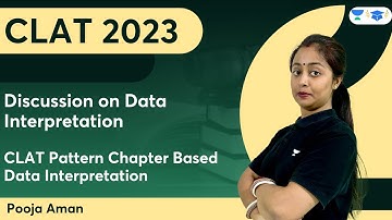 Discussion on Data Interpretation | CLAT Pattern Chapter Based Data Interpretation | Pooja Aman