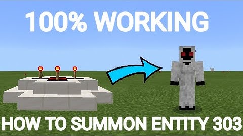 HOW TO SUMMON ENTITY 303 IN MINECRAFT! (ADDONS)