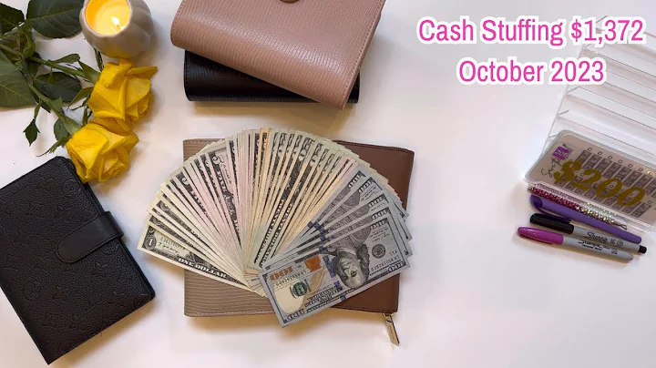 Cash Envelope Stuffing | October 2023 | Sinking Funds & Savings