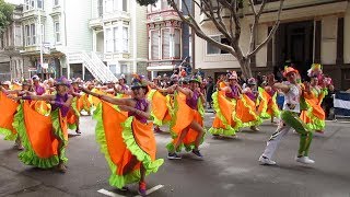 2019 carnaval grand parade in the mission district of san francisco.