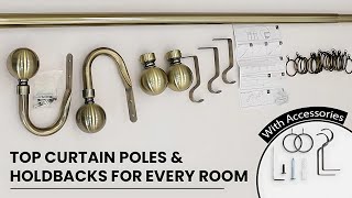 Top Curtain Poles & Holdbacks for Every Room 🛏️ | Transform Your Windows in Style