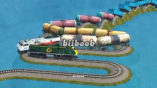 Download Lagu Kereta Api Berjalan Di Atas Air | A Train Running On Water🚂🚃 MP3