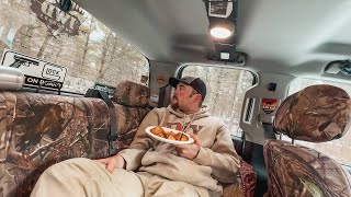 Strong Wind Storm+Relaxing Night In The Truck | Solo Truck Camping