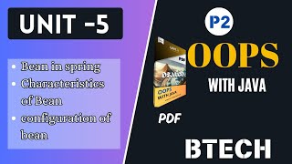 OOPS with Java Unit 5 Part 2| Bean, characteristics &amp; configuration of bean  | AKTU