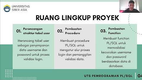 UTS - Pemrograman PL/SQL - Universitas Siber Asia