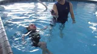 Swimming With His ISR Instructor 2-14 31 Months old