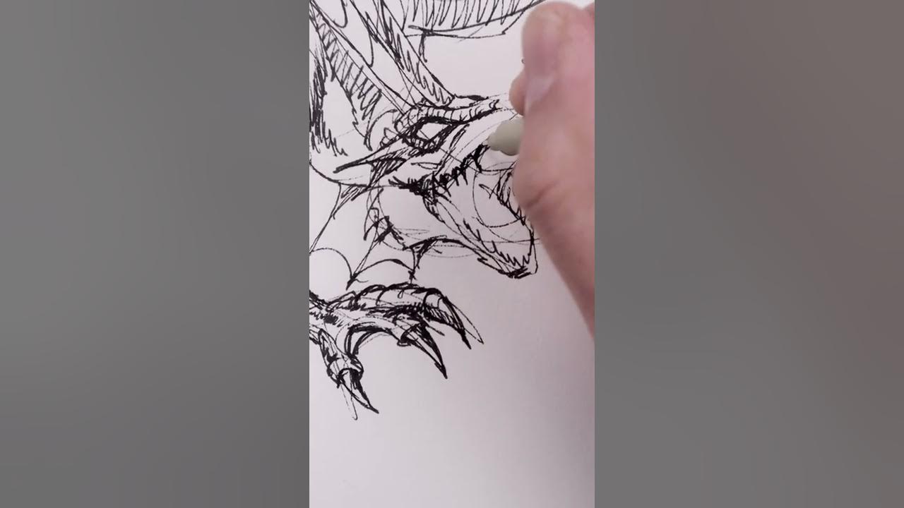 How To Draw a Dragon   Studio Sketch Tutorial 