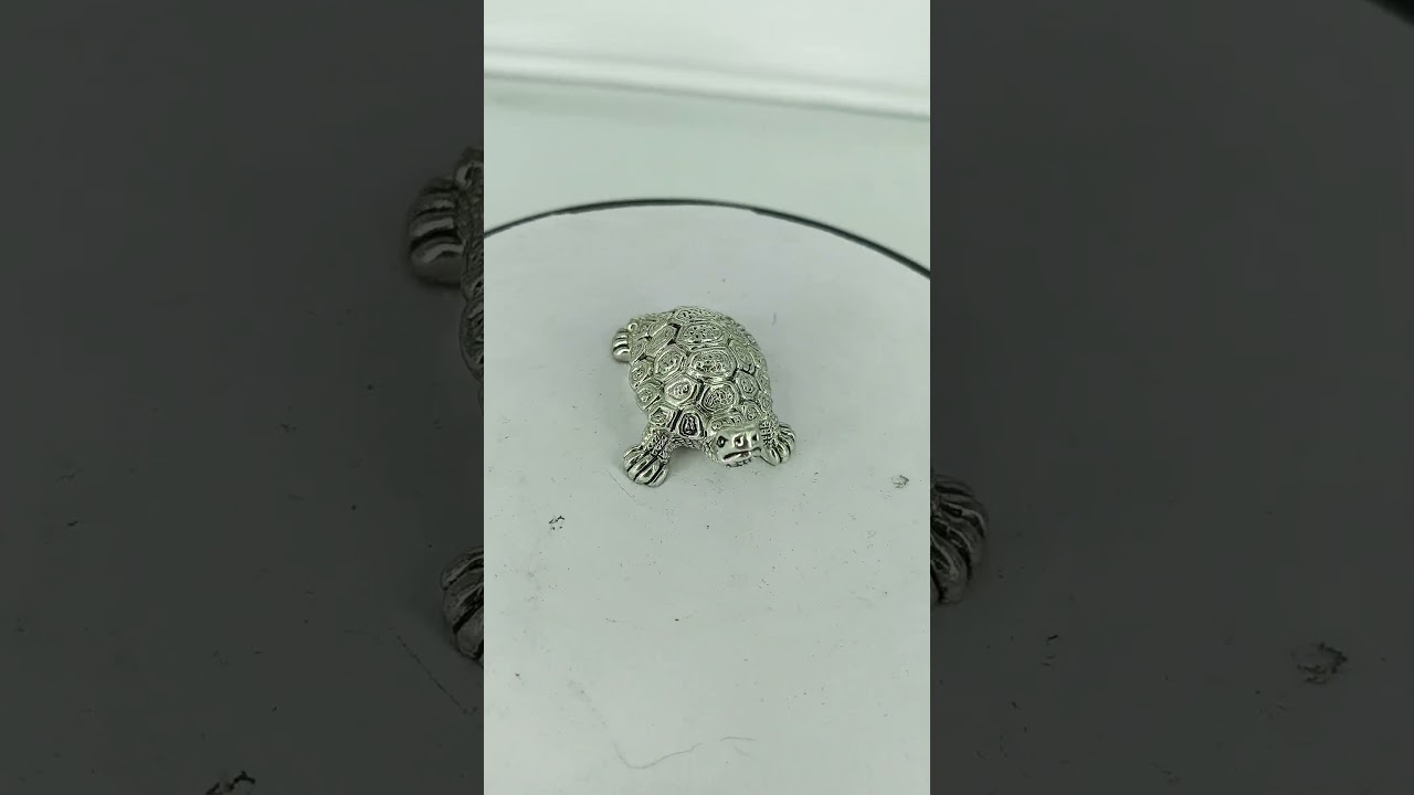 999 silver kachhua // pure silver idols