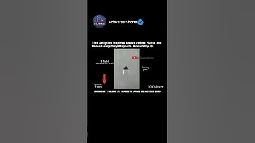 This Jellyfish Inspired Robot Swims, Hunts, and Hides Using Only Magnets🤯shorts#engineering