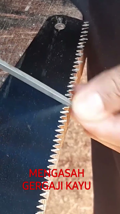 CARA MENGASAH/MENGIKIR GERGAJI KAYU YANG BAIK DAN BENAR.