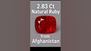 2.83 Ct Natural Ruby from Afghanistan – Rare Unheated Gemstone