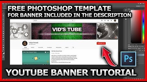 How To Make Youtube Banner Graphic FREE PHOTOSHOP TEMPLATE INCLUDED ✅😍