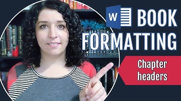 BOOK FORMATTING IN WORD | Chapter headers and header images