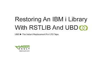 Restoring an IBM i library with RSTLIB and UBD