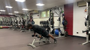 DB Chest Supported Row w/ Eccentric