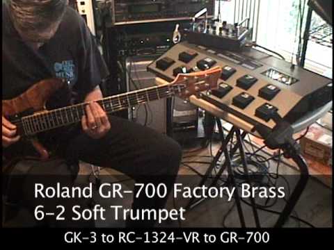 Roland GR-700 Analog Guitar Synthesizer - FACTORY BRASS Demo - YouTube