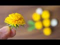 紙で作るたんぽぽの花の作り方 - DIY How to Make Paper Dandelion
